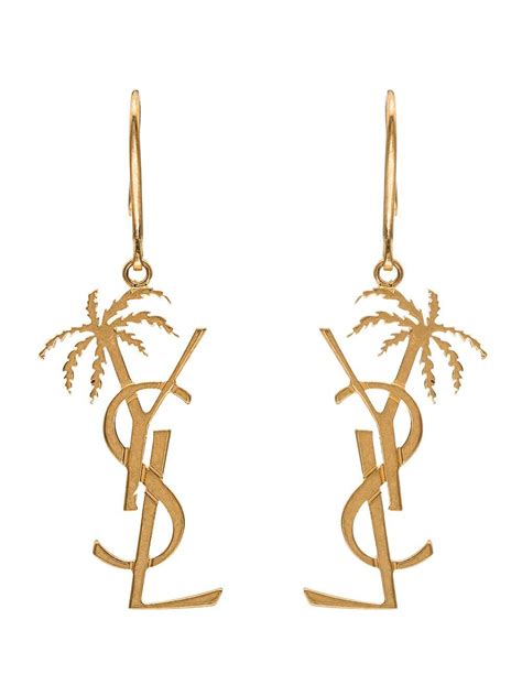 ysl palm tree earrings|diamond palm tree earrings.